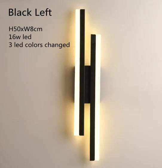 Modern LEDWall Lamp Wall Sconces Copper Line Pipe Acrylic Lampshade Indoor Lighting for Living Room Corridor Light Fixture