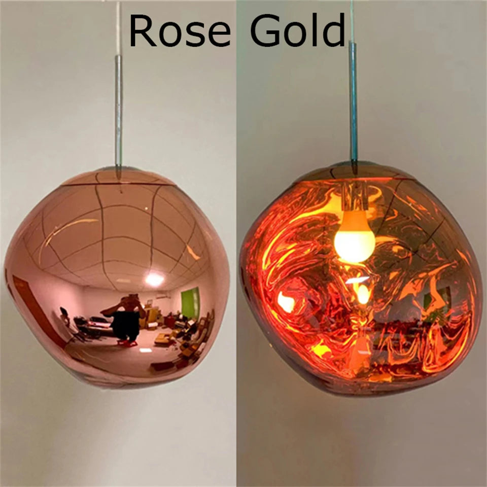 Nordic LED Lava Ceiling Pendant Lamp Glass Pendant Lights Modern Lighting Living Room Indoor Decor Home Fixtures Kitchen Hanging