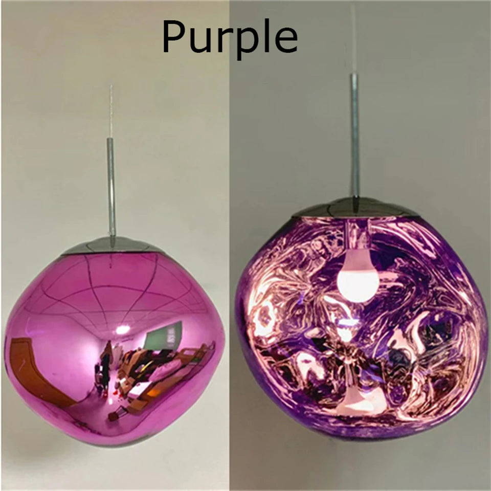 Nordic LED Lava Ceiling Pendant Lamp Glass Pendant Lights Modern Lighting Living Room Indoor Decor Home Fixtures Kitchen Hanging