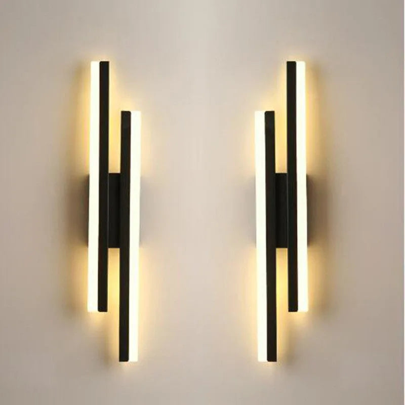 Modern LEDWall Lamp Wall Sconces Copper Line Pipe Acrylic Lampshade Indoor Lighting for Living Room Corridor Light Fixture
