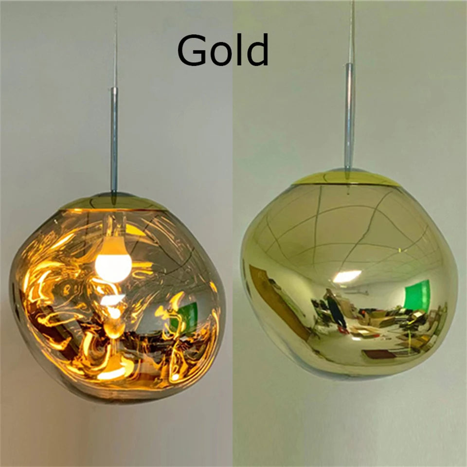Nordic LED Lava Ceiling Pendant Lamp Glass Pendant Lights Modern Lighting Living Room Indoor Decor Home Fixtures Kitchen Hanging
