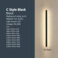 Outdoor Waterproof Wall Lamp LED Strip Background Wall Lamp Stair Garden Lamp Living Room Bedroom Bedside IP65 Wall Lights