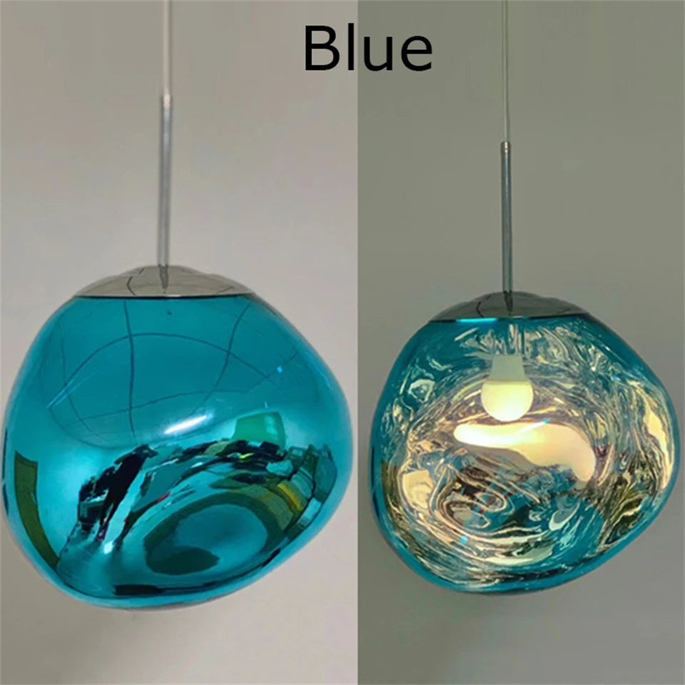 Nordic LED Lava Ceiling Pendant Lamp Glass Pendant Lights Modern Lighting Living Room Indoor Decor Home Fixtures Kitchen Hanging