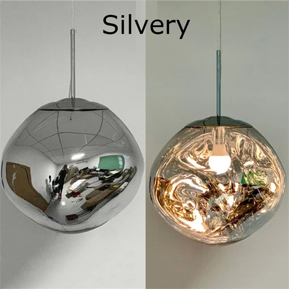 Nordic LED Lava Ceiling Pendant Lamp Glass Pendant Lights Modern Lighting Living Room Indoor Decor Home Fixtures Kitchen Hanging