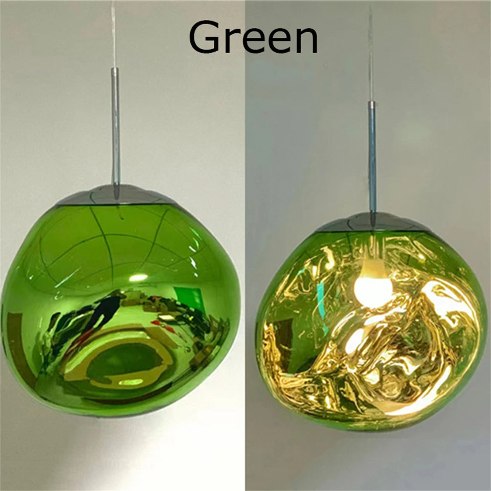 Nordic LED Lava Ceiling Pendant Lamp Glass Pendant Lights Modern Lighting Living Room Indoor Decor Home Fixtures Kitchen Hanging