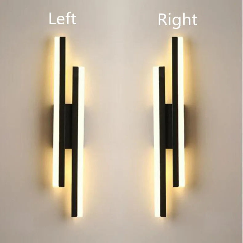Modern LEDWall Lamp Wall Sconces Copper Line Pipe Acrylic Lampshade Indoor Lighting for Living Room Corridor Light Fixture